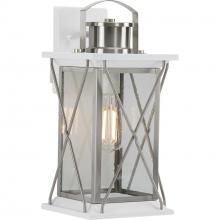  P560157-135 - Barlowe Collection Stainless Steel One-Light Medium Wall Lantern