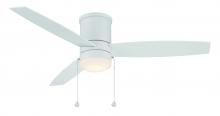  F-073L-MW - Atlantis Flush Matte White With Luminaire