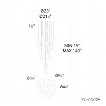  PD-77515R-BC - Cyllindra Chandelier Light