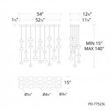  PD-77523L-BC - Cyllindra Chandelier Light