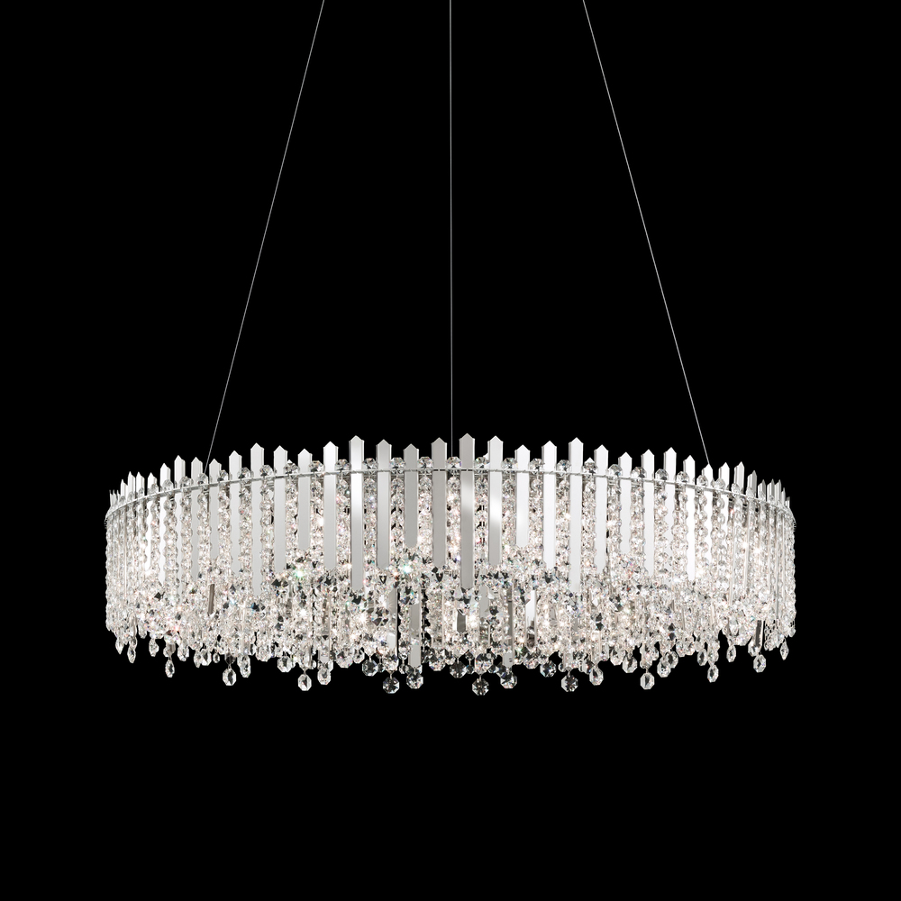 Chatter 18 Light 120V Pendant in Gold Mirror with Radiance Crystal