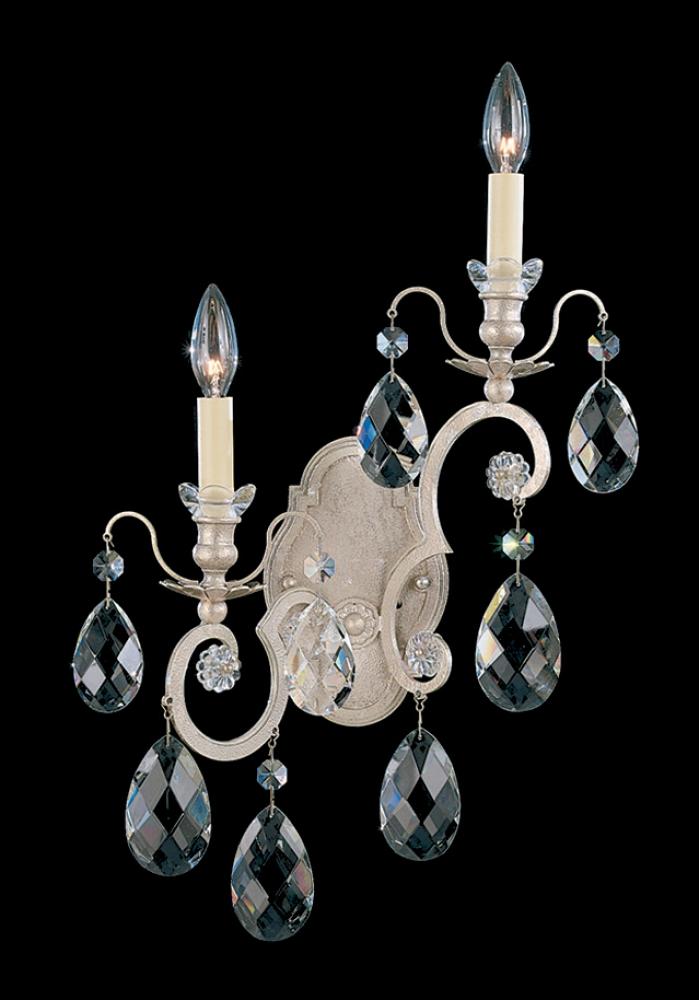 Renaissance 2 Light 120V Wall Sconce in Heirloom Bronze with Crystals from Swarovski®