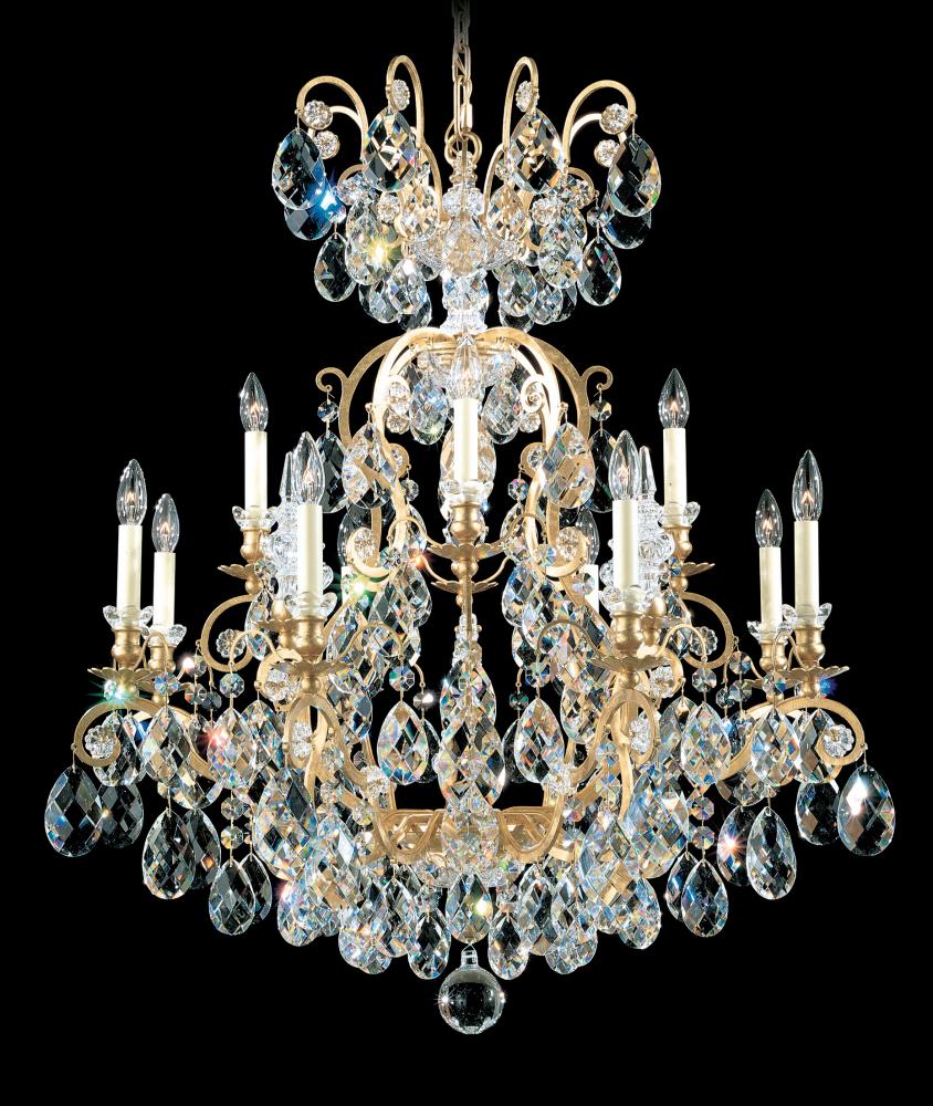 Renaissance 13 Light 120V Chandelier in French Gold with Crystals from Swarovski®