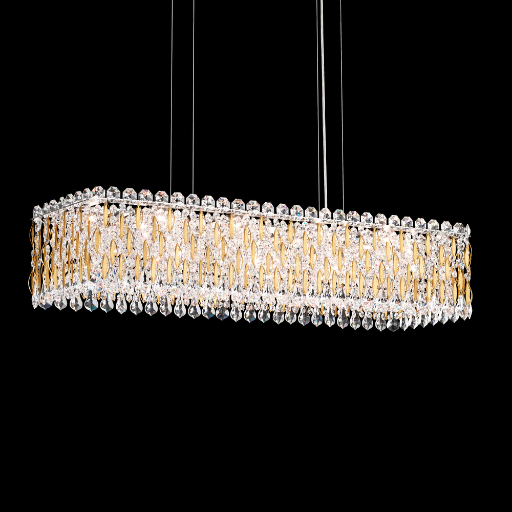 Sarella 13 Light 120V Pendant in White with Radiance Crystal