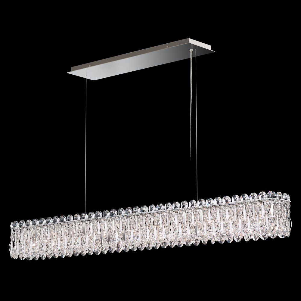 Sarella 11 Light 120V Pendant in White with Radiance Crystal