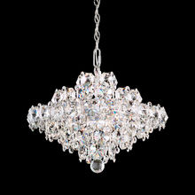  BN1016N-401O - Baronet 8 Light 120V Pendant in Polished Stainless Steel with Optic Crystal