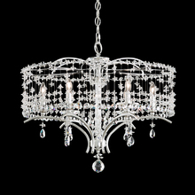  TC1024N-06H - Bella Rose 6 Light 120V Chandelier in White with Heritage Handcut Crystal