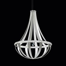  SCE130DN-LB1R - Crystal Empire LED 45IN 3000K 120V Pendant in Grizzly Black with Radiance Crystal