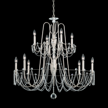 Schonbek 1870 AR1012N-06O - Esmery 12 Light 120V Chandelier in White with Optic Crystal