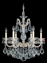 Schonbek 1870 5072-27S - La Scala 6 Light 120V Chandelier in Parchment Gold with Clear Crystals from Swarovski