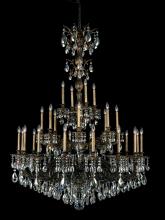  5688-22R - Milano 28 Light 120V Chandelier in Heirloom Gold with Radiance Crystal