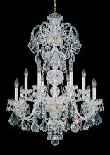 Schonbek 1870 6813-40R - Olde World 12 Light 120V Chandelier in Polished Silver with Radiance Crystal