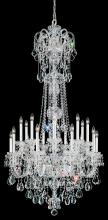 Schonbek 1870 6818-40R - Olde World 23 Light 120V Chandelier in Polished Silver with Radiance Crystal