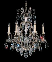 Schonbek 1870 3770-26S - Renaissance 7 Light 120V Chandelier in French Gold with Crystals from Swarovski®