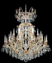 Schonbek 1870 3774-76S - Renaissance 25 Light 120V Chandelier in Heirloom Bronze with Crystals from Swarovski®