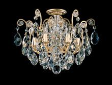 Schonbek 1870 3784-26 - Renaissance 6 Light 120V Semi-Flush Mount in French Gold with Heritage Handcut Crystal