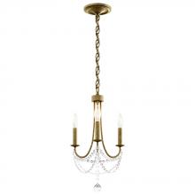 Schonbek 1870 RJ1003N-22O - Verdana 3 Light 120V Chandelier in Heirloom Gold with Optic Crystal