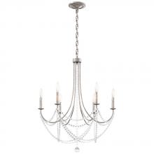  RJ1006N-22O - Verdana 6 Light 120V Chandelier in Heirloom Gold with Optic Crystal