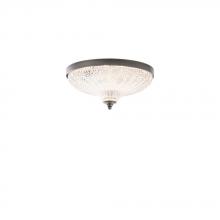 Schonbek 1870 S6012-704O - Roma 12IN LED 3000K/3500K/4000K 120V Flush Mount in Antique Nickel with Optic Crystal