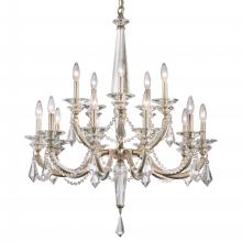 Schonbek 1870 S6715N-26R - Verona 15 Light 120V Chandelier in French Gold with Radiance Crystal