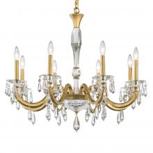 Schonbek 1870 S7608N-23R - Napoli 8 Light 120V Chandelier in Etruscan Gold with Radiance Crystal