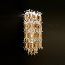 Schonbek 1870 S8118-22O - Tahitian 19IN LED 3000K/3500K/4000K 120V-277V Wall Sconce in Heirloom Gold with Optic Crystal