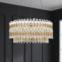  S8124-51O - Tahitian 25IN LED 3000K/3500K/4000K 120V-277V Pendant in Black with Optic Crystal