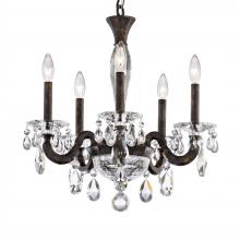 Schonbek 1870 S8605N-26R - San Marco 5 Light 120V Chandelier in French Gold with Radiance Crystal