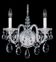 Schonbek 1870 2991-211R - Sterling 2 Light 120V Wall Sconce in Aurelia with Heritage Handcut Crystal