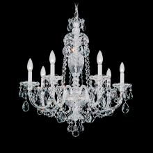 Schonbek 1870 2995-211R - Sterling 7 Light 120V Chandelier in Aurelia with Heritage Handcut Crystal