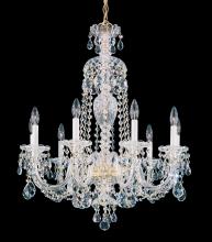 Schonbek 1870 2996-211R - Sterling 9 Light 120V Chandelier in Aurelia with Heritage Handcut Crystal