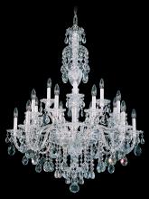 Schonbek 1870 2998-211R - Sterling 20 Light 120V Chandelier in Aurelia with Heritage Handcut Crystal