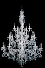 Schonbek 1870 3610-211R - Sterling 25 Light 120V Chandelier in Aurelia with Heritage Handcut Crystal