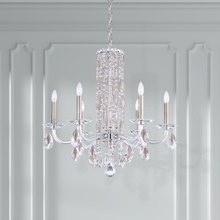  RS83061N-06H - Siena 6 Light 120V Chandelier in White with Heritage Handcut Crystal