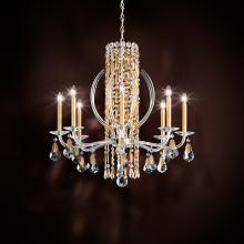  RS8308N-51H - Siena 8 Light 120V Chandelier in Black with Heritage Handcut Crystal