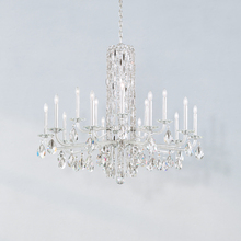  RS83151N-06H - Siena 15 Light 120V Chandelier in White with Heritage Handcut Crystal