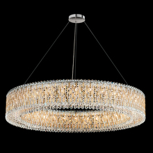  RS8351N-48H - Sarella 32 Light 120V Pendant in Antique Silver with Heritage Handcut Crystal