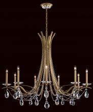  VA8339N-51H - Vesca 9 Light 120V Chandelier in Black with Heritage Handcut Crystal