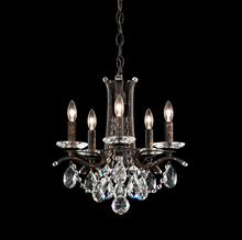  VA8304N-51H - Vesca 5 Light 120V Chandelier in Black with Heritage Handcut Crystal