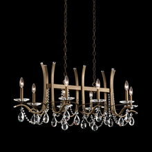  VA8435N-06H - Vesca 8 Light 120V Chandelier in White with Heritage Handcut Crystal