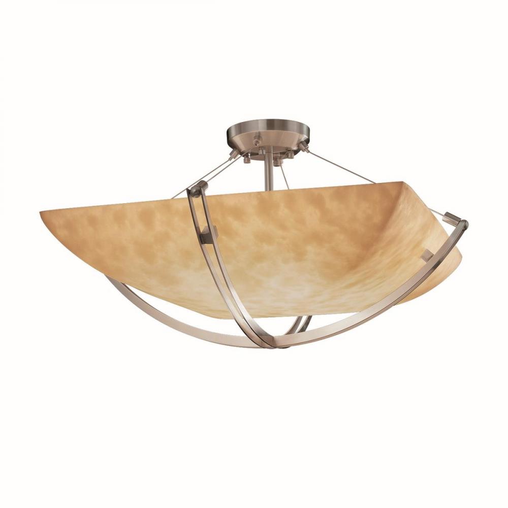 24" Semi-Flush Bowl w/ Crossbar