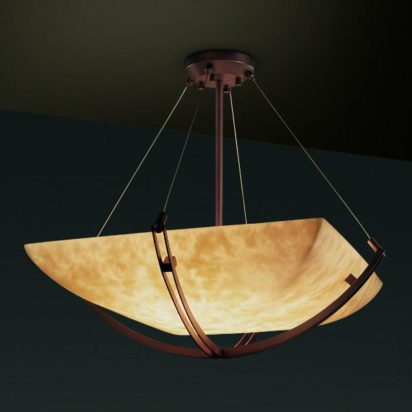 36" LED Pendant Bowl w/ Crossbar