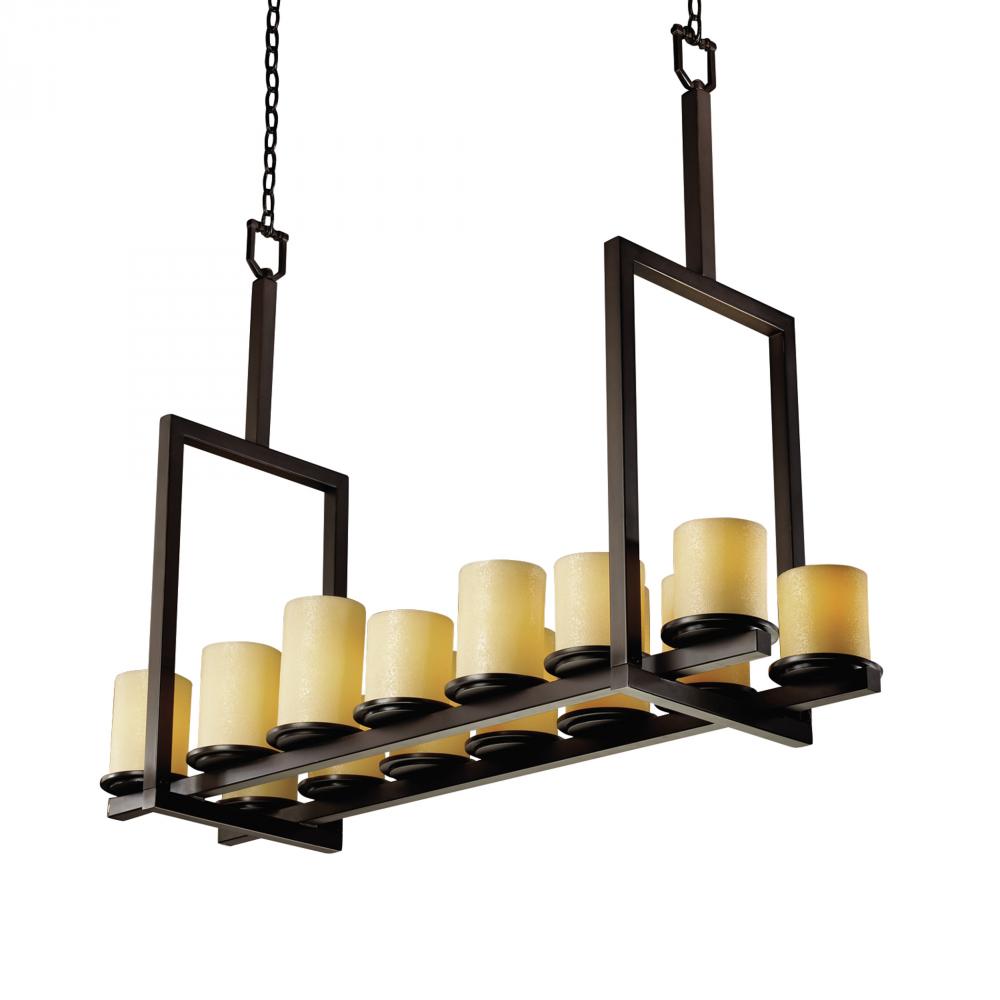 Dakota 14-Light Bridge Chandelier (Tall)