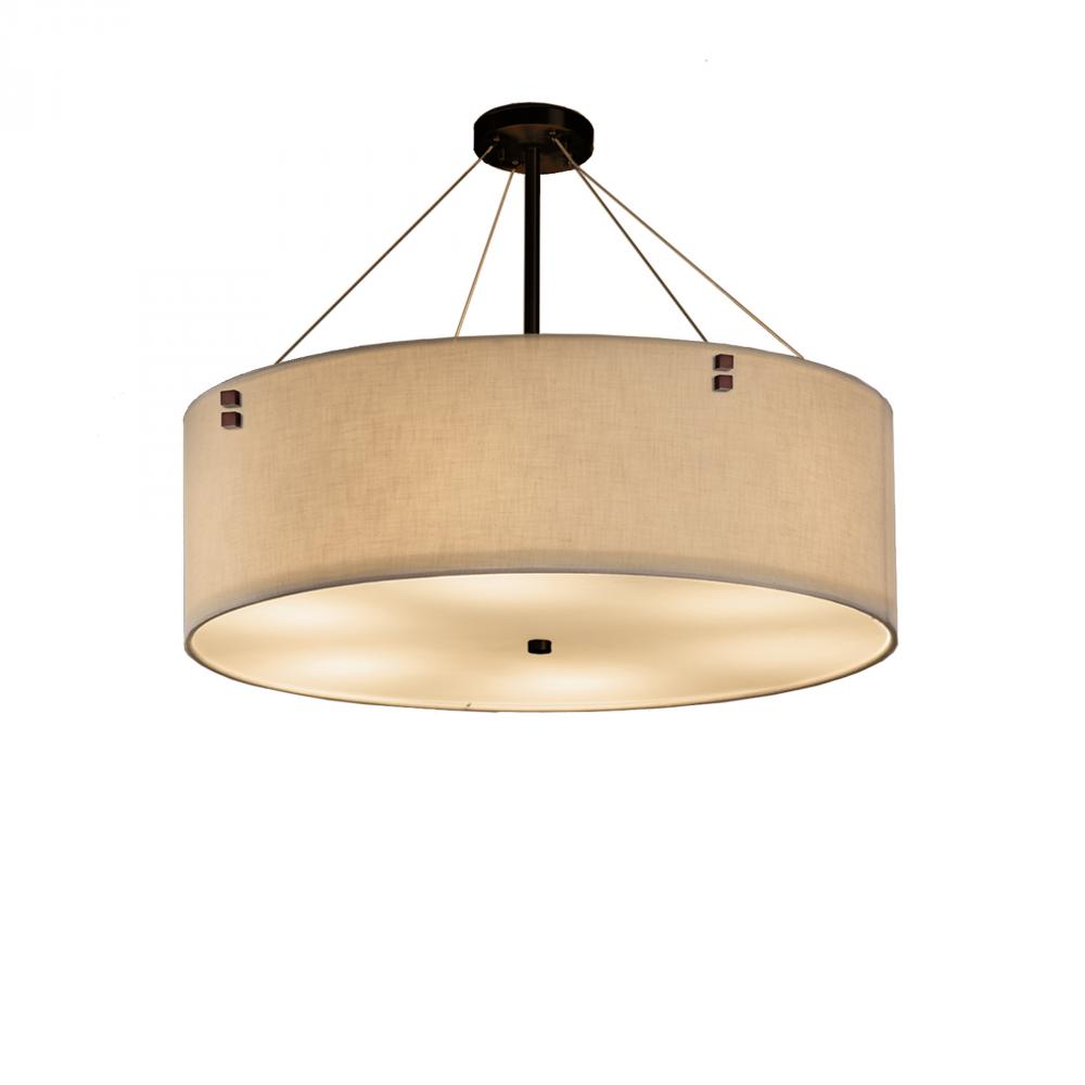 Finials 36" LED Drum Pendant