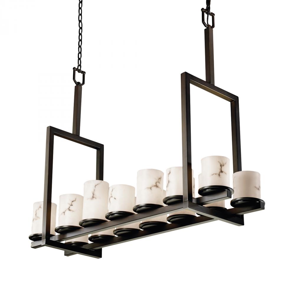 Dakota 14-Light Bridge Chandelier (Tall)