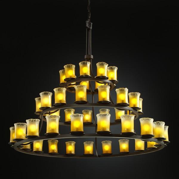 Dakota 45-Light 3-Tier Ring Chandelier