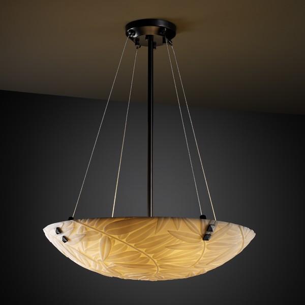 24" Pendant Bowl w/ PAIR CYLINDRICAL FINIALS