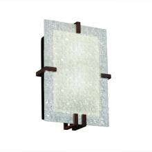 Justice Design Group 3FRM-5551-TILE-CROM - Clips Rectangle Wall Sconce (ADA)