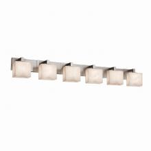 Justice Design Group CLD-8926-55-NCKL - Modular 6-Light Bath Bar