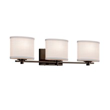 Justice Design Group FAB-8443-30-WHTE-DBRZ - Era 3-Light Bath Bar